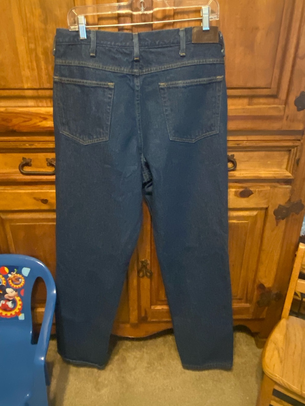 LL Bean Double L Jeans Blue Heavyweight Denim Straight Y2K Gorpcore Cabincore